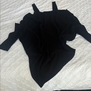 Zara Black Off-the-Shoulder Sweater
